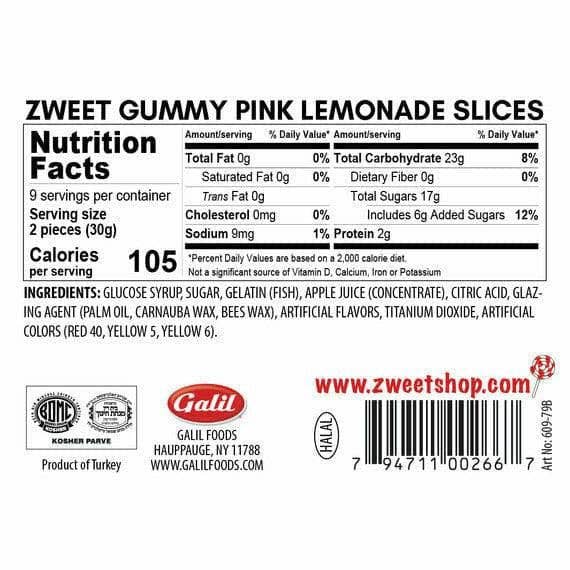 Gummy Pink Lemonade Slices | Zweet | 10 oz - Imagen 3