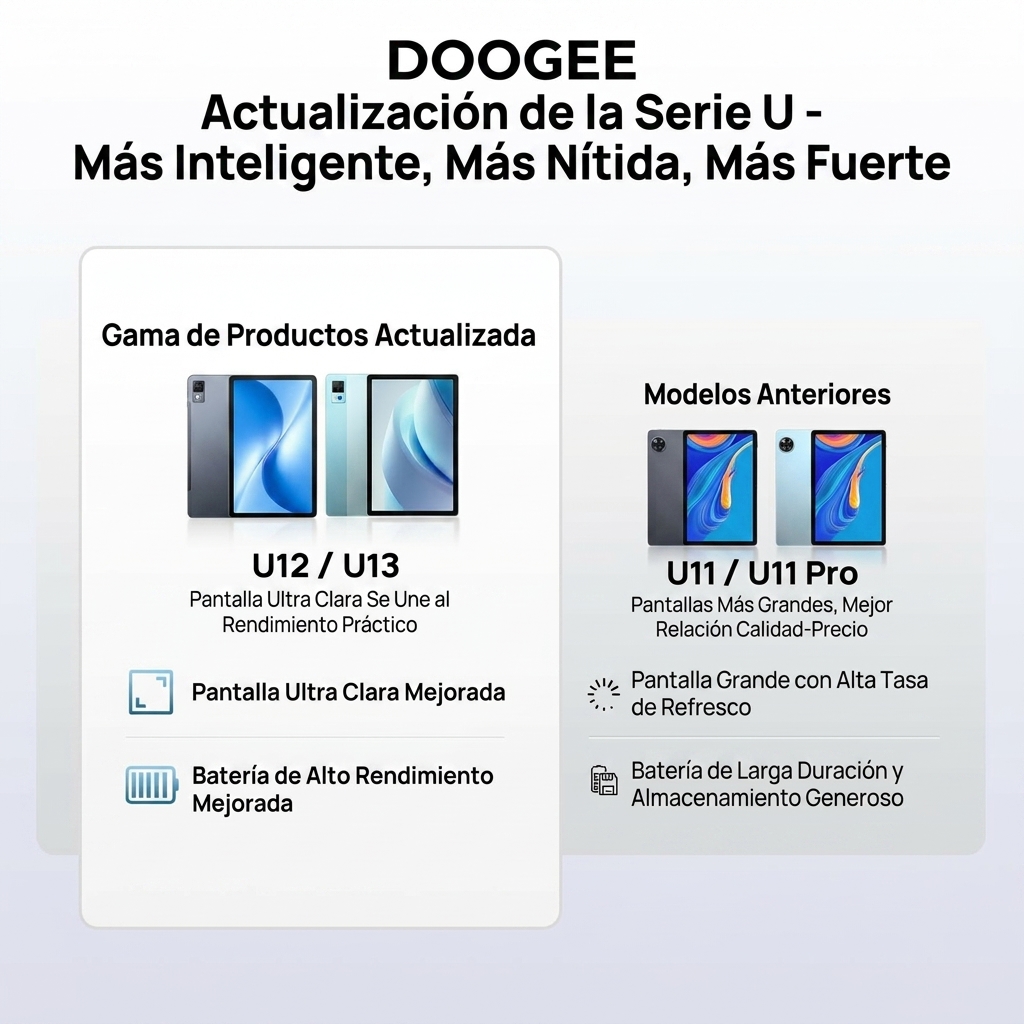 【Última versión Android 16】Tablet DOOGEE U12 VIP con Android 16, pantalla de 12 pulgadas, 24 GB de RAM + 128 GB de almacenamiento ampliable hasta 2 TB, Gemini AI, teclado y lápiz incluidos, batería de 9000 mAh con carga de 18 W, cámaras de 13 MP + 8 MP, tablet infantil con procesador Octa-Core, Widevine L1, OTG y Face ID. - Image 4
