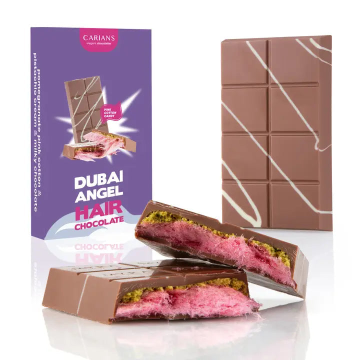 Dubai Angel Hair Pomegranate Pink Cotton Pistachio Cream Milky Chocolate
