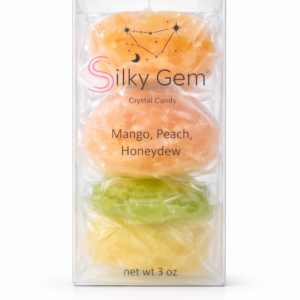 Silky Gem Crystal Candy �?Mango, Peach, Honeydew