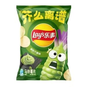 Lays Wasabi flavor potato chips 70g CHINA (Case of 12)