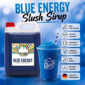 🔵 Rainbow Slush Sirup Blue Energy Geschmack 5L 1:5 AZO & glyzerinfrei